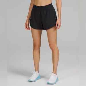 Lululemon Track That High Lined Shorts Black Size 6